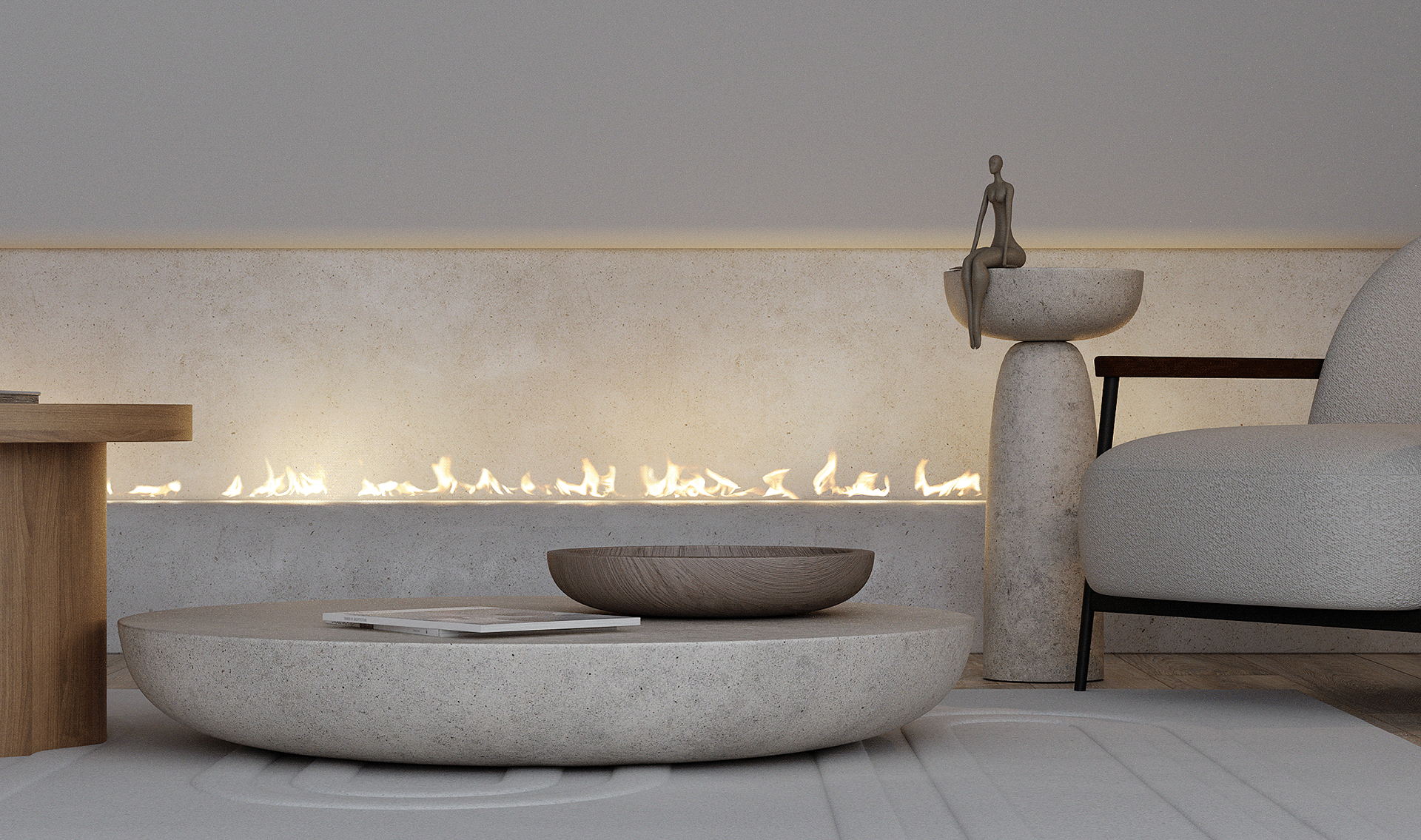 中性色系住宅设计 超有氛围感！-3