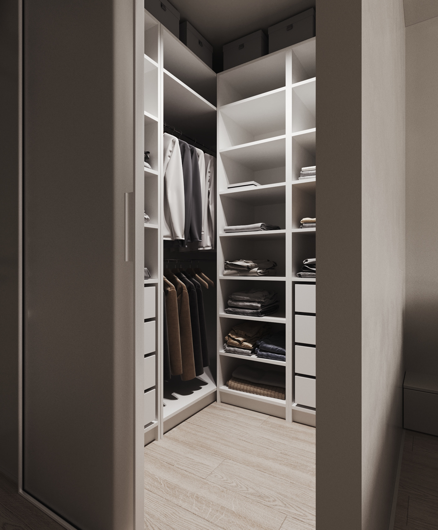 乌克兰基辅中性色系公寓设计-6