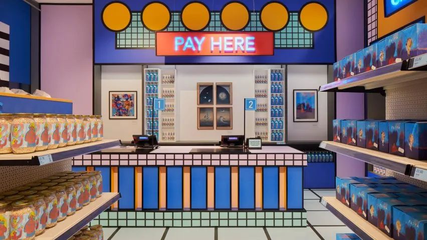 伦敦设计博物馆弹出式食品超市丨英国伦敦丨Camille Walala-3