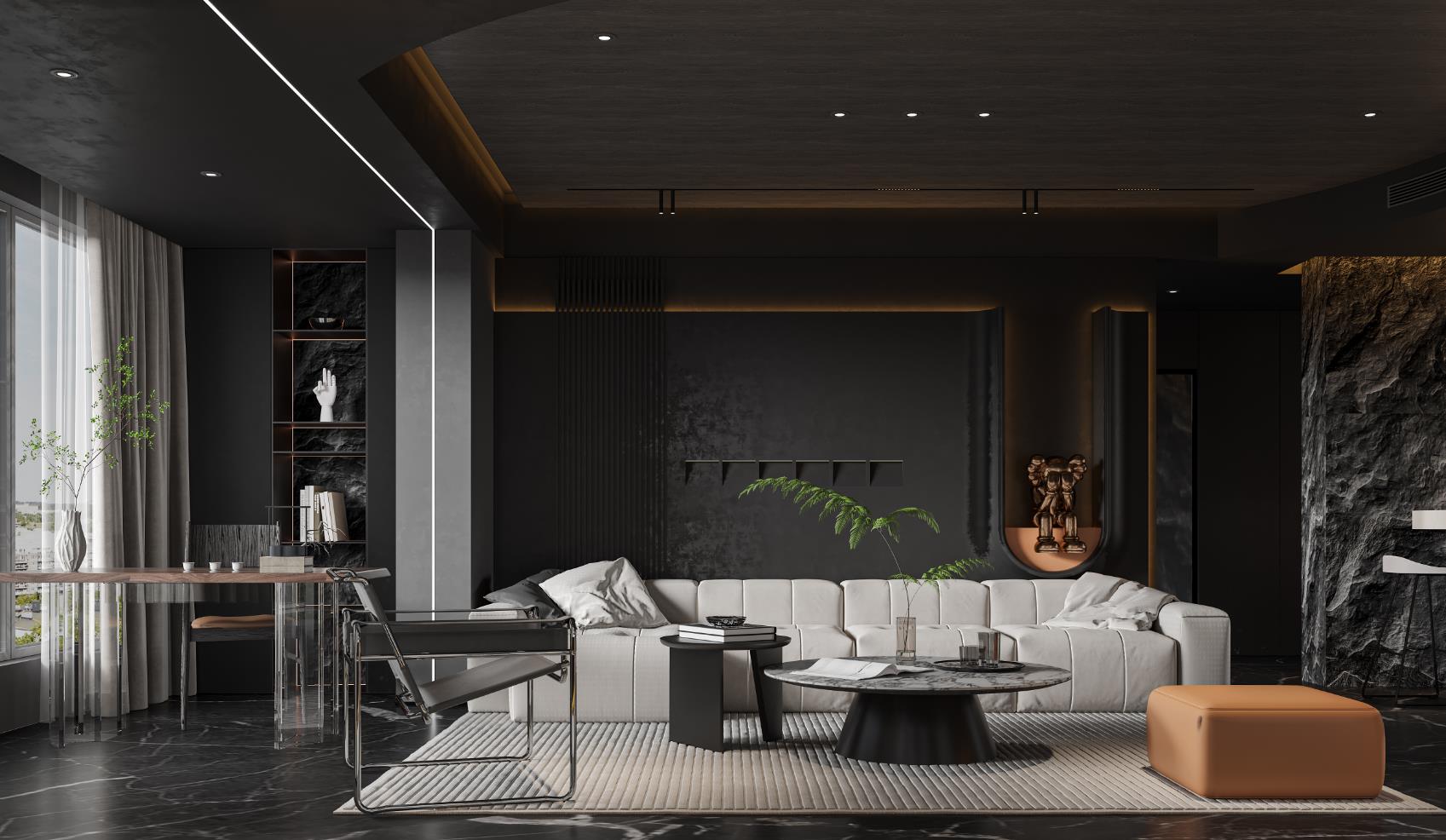 暗黑风-现代大平层-3