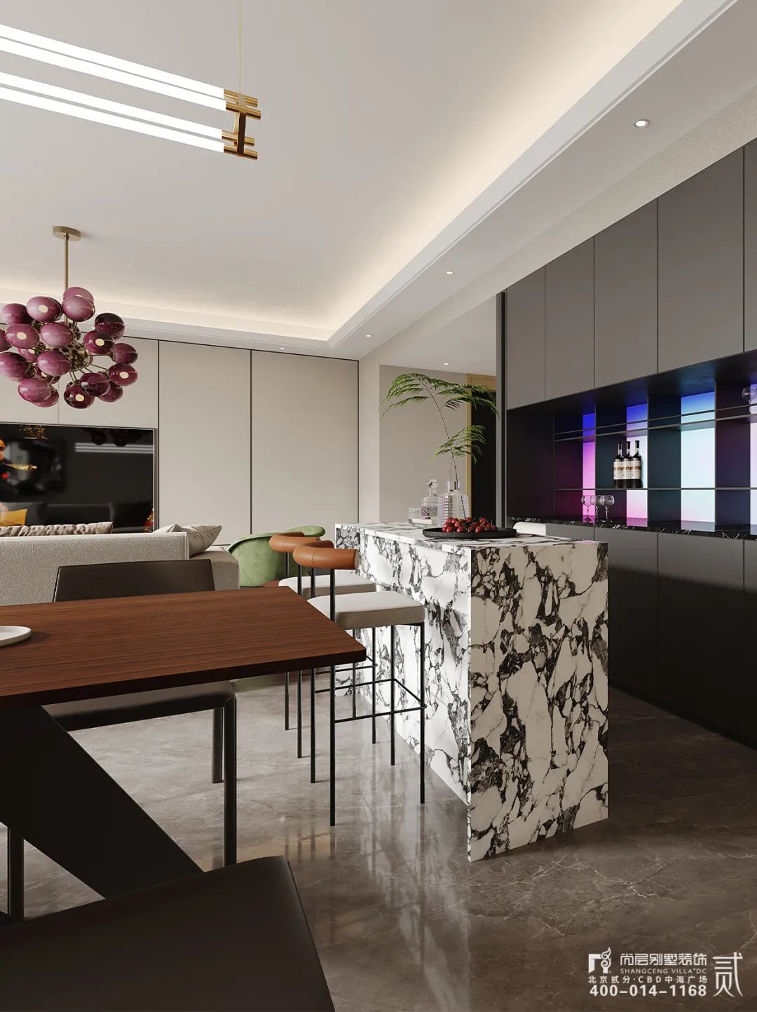 中国府 x 尚层作品 | 90后帅哥独享的178㎡现代大平层，用软装为家注入灵魂！-17