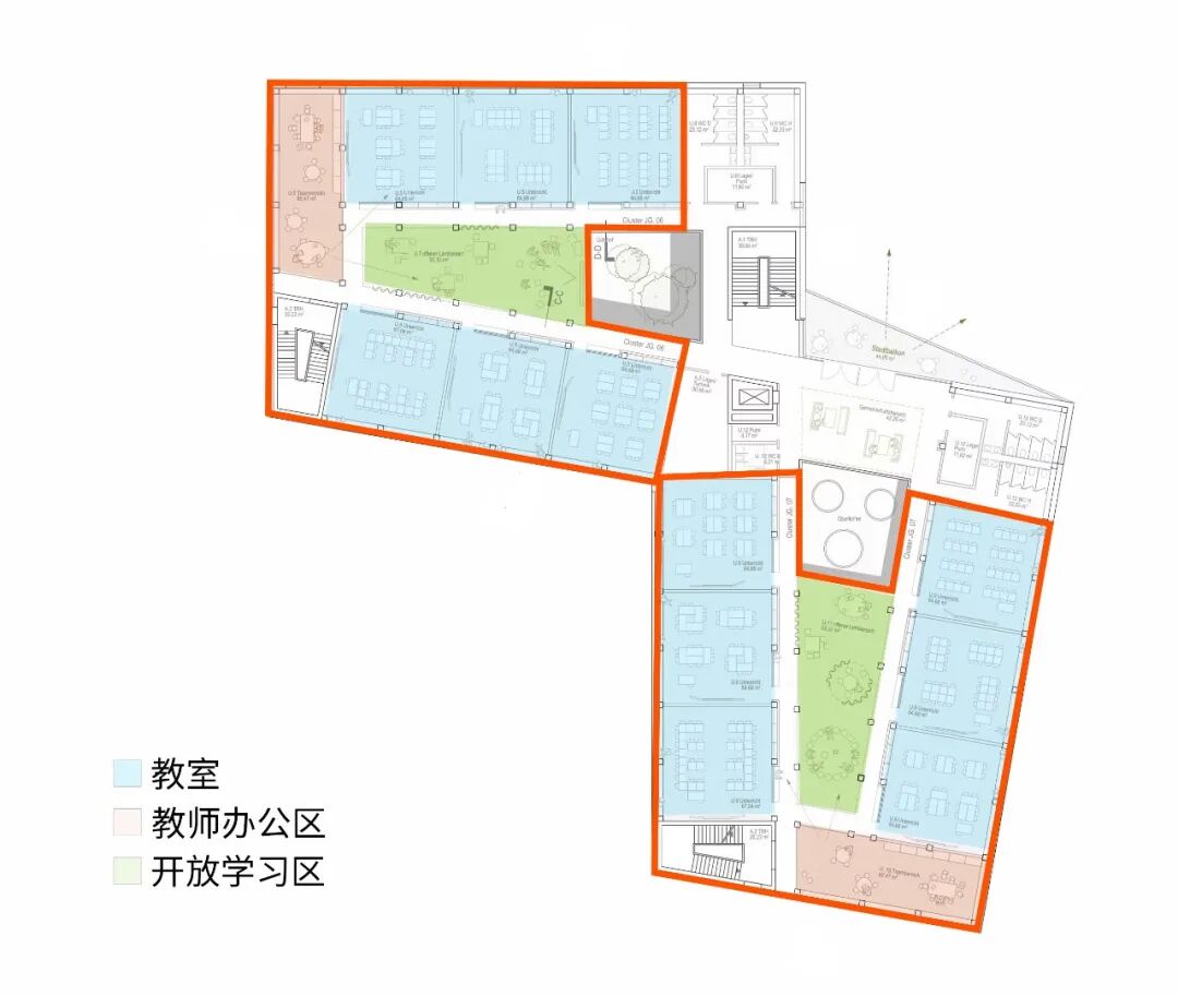 卡塞尔新威廉文理中学丨德国卡塞尔丨盖博建筑设计-25