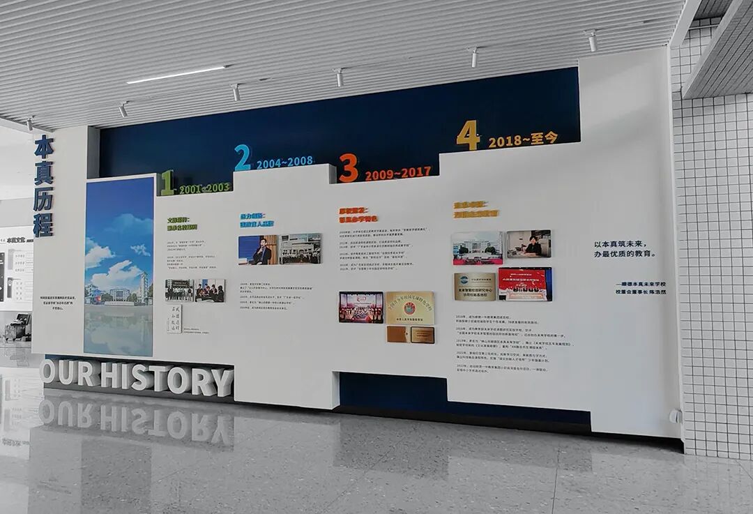 顺德本真未来学校大堂（学校展示）策划设计施工落地一体化打造-15