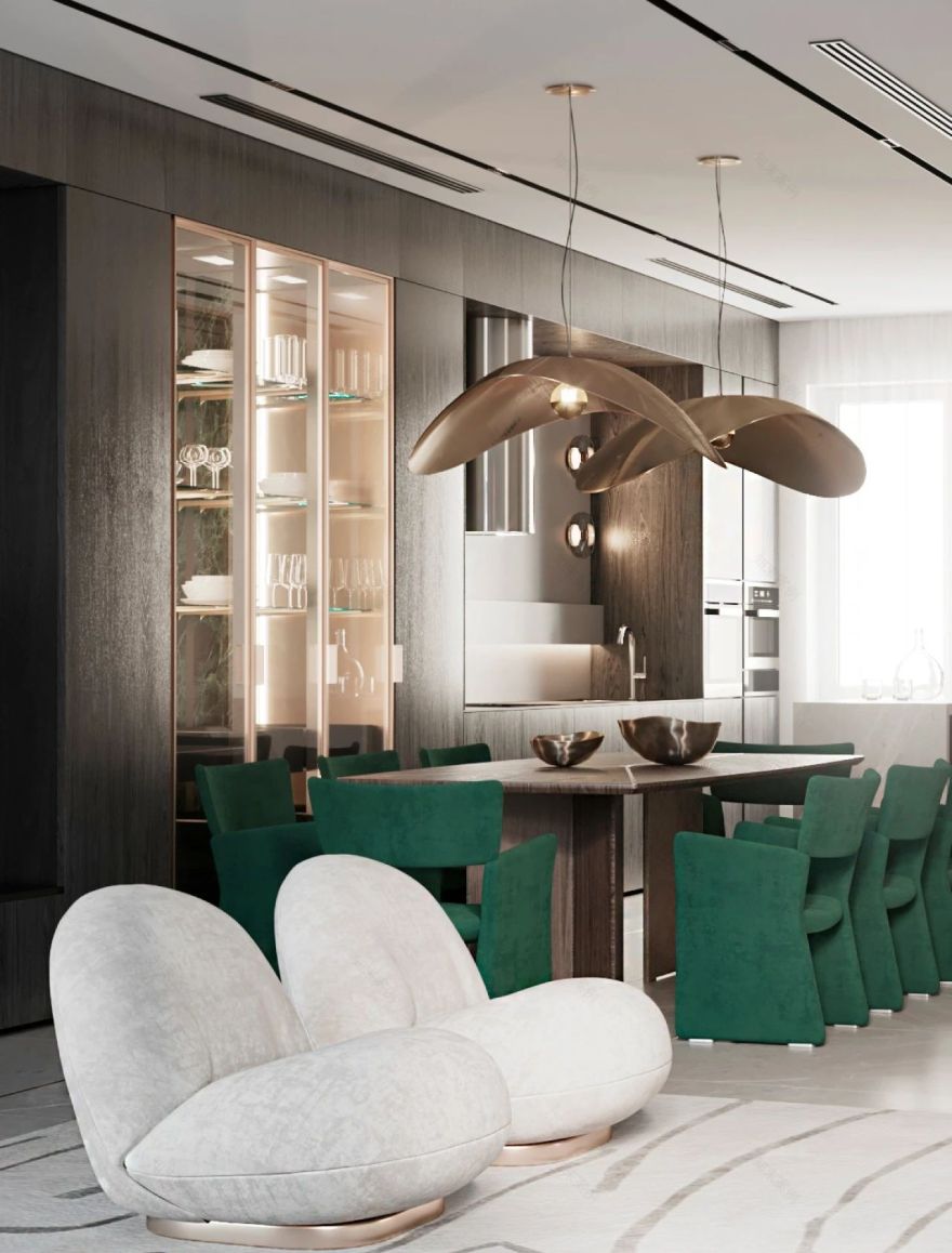 俄罗斯简约优雅公寓设计丨VERITY DESIGN-76