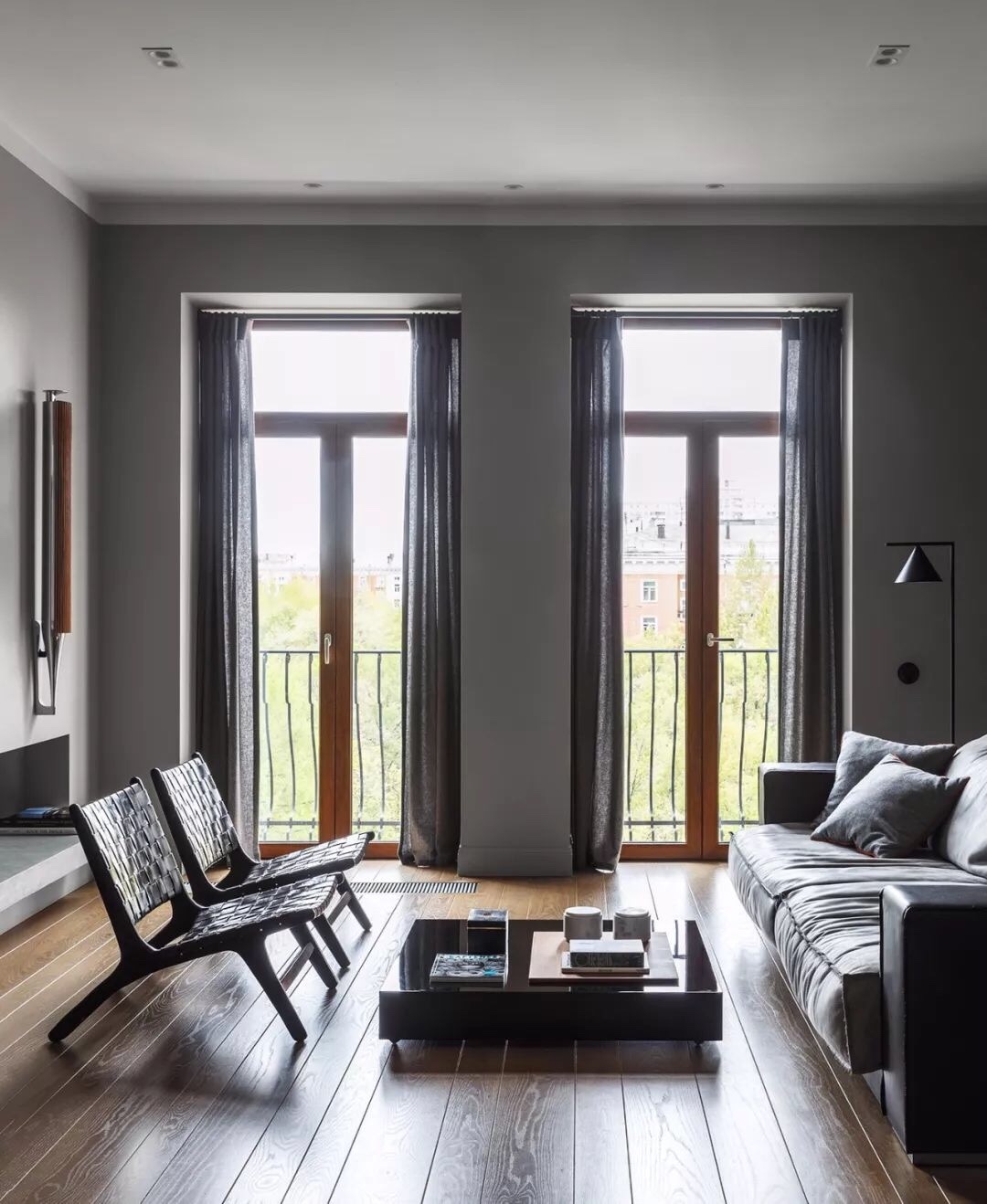 莫斯科现代风公寓设计，刚柔并重的艺术宅邸-43