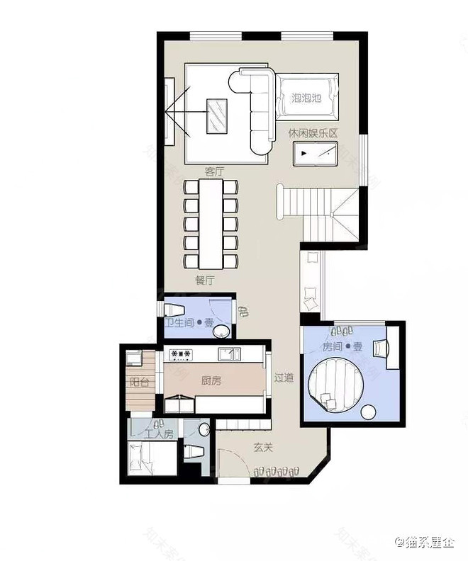 12万元酒店空间350平米装修案例丨设计师@刘畅,设计师@陶东燊-16