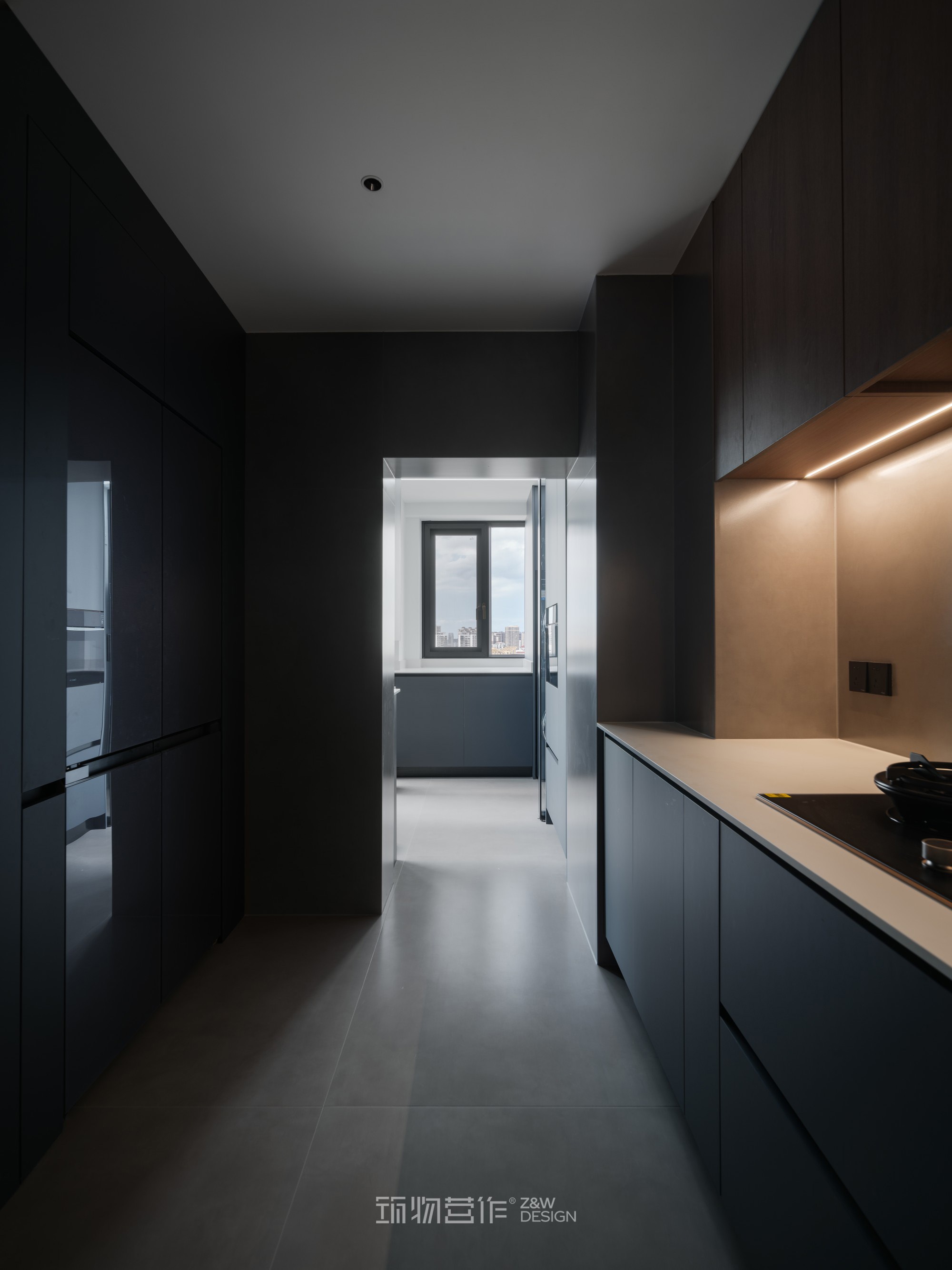 筑物营作实景｜180㎡暗调极简婚房设计-44