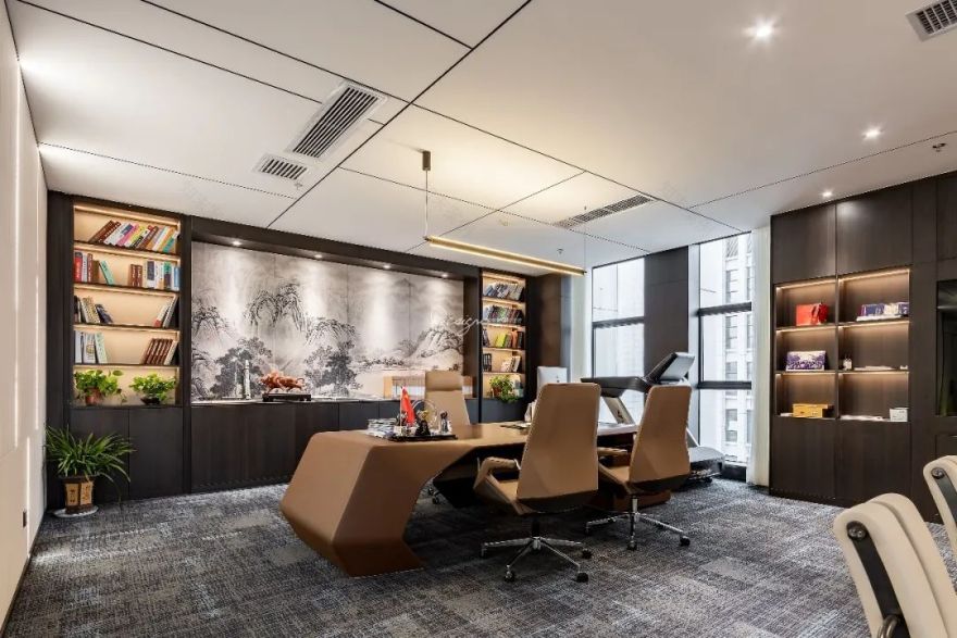 现代中式办公室设计丨中国昆明丨紫苹果国际设计-67