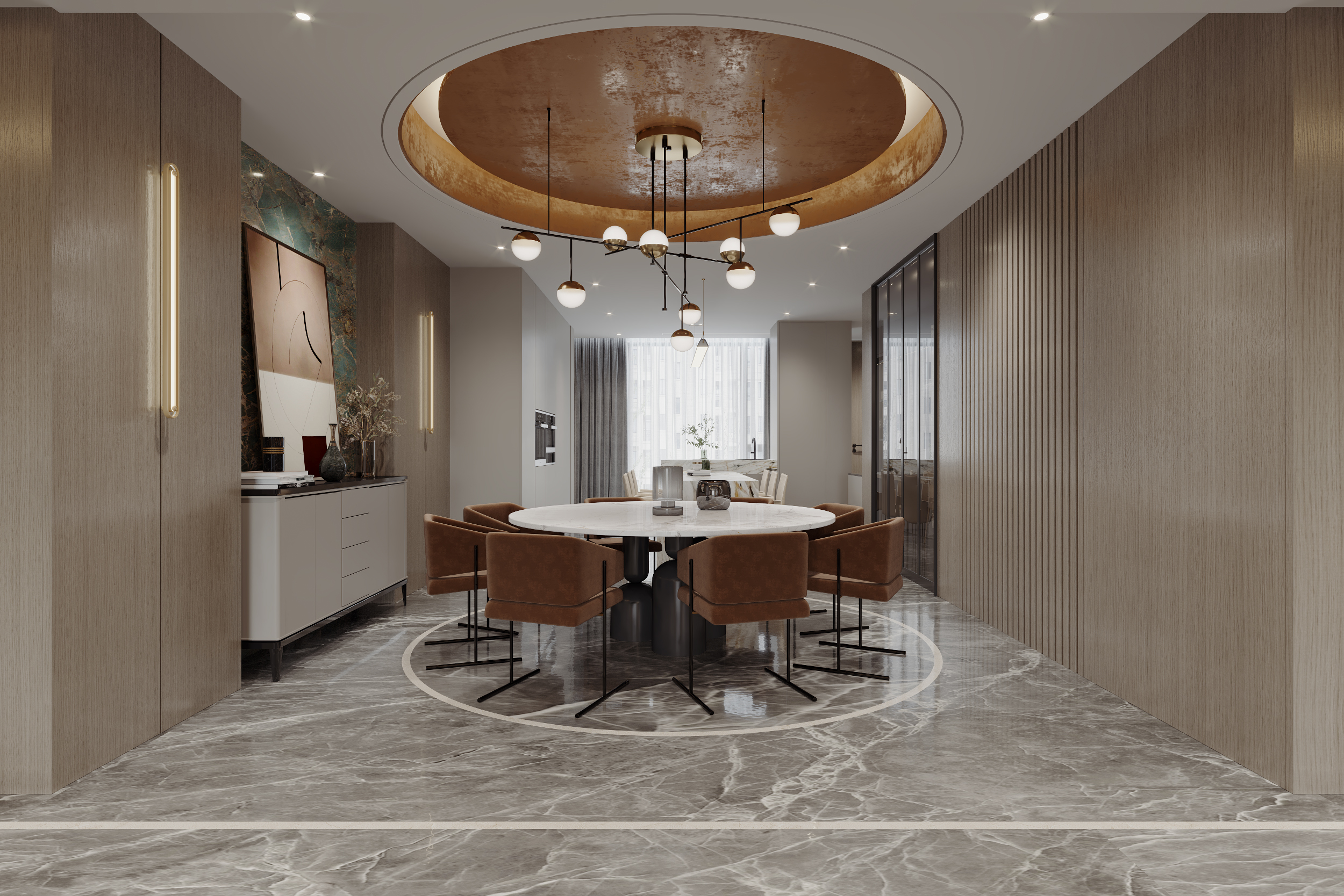 R.H 空间设计--现代轻奢风格-6