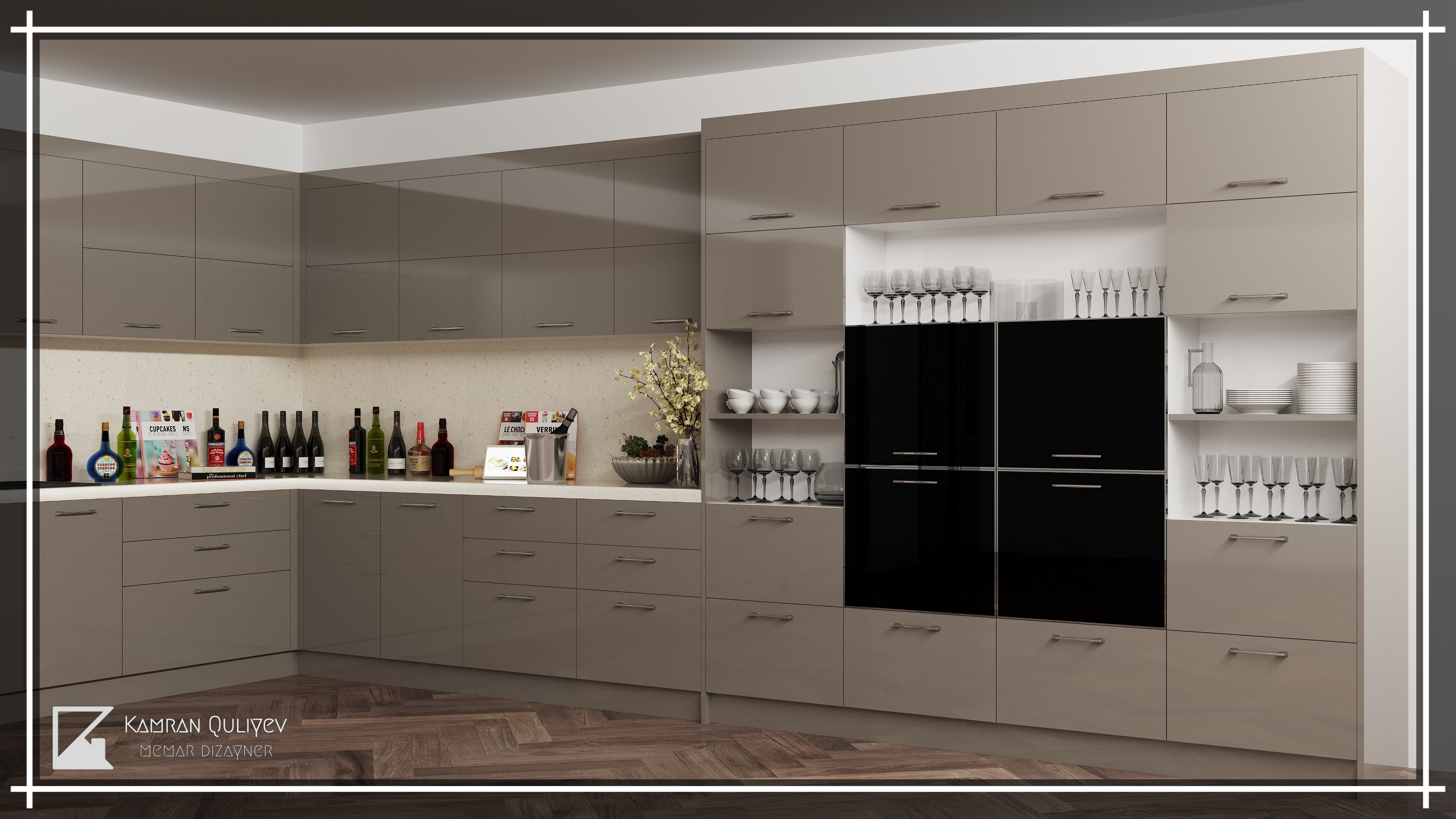 厨房 现代与新古典主义丨Azerbaijan丨Kamran Guliyev-17