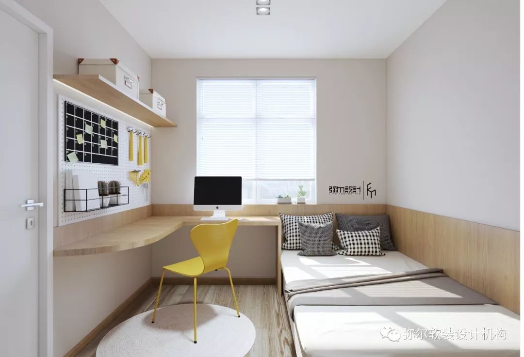 80m²精装房软装设计-30