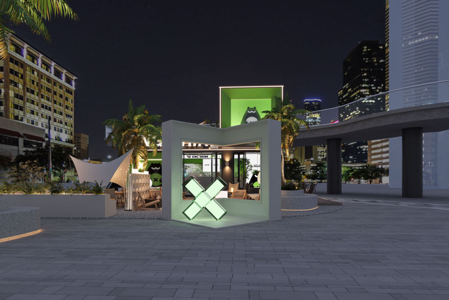 醒饮×创食纪商场店设计-17