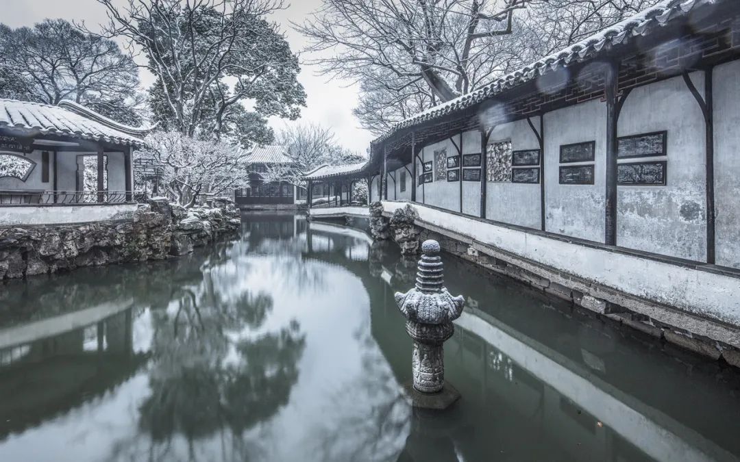 雪中皇家园林与私家园林的惊艳之美丨中国北京丨苏州裕成园林-19