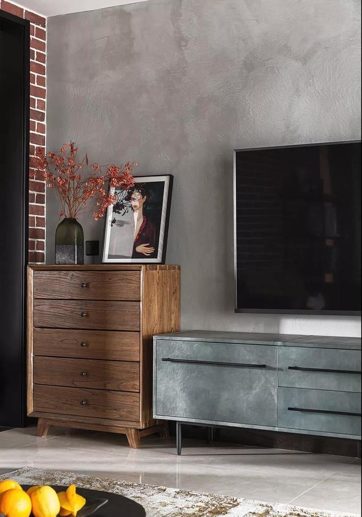 131㎡工业风精装房设计,演绎复古个性生活-8