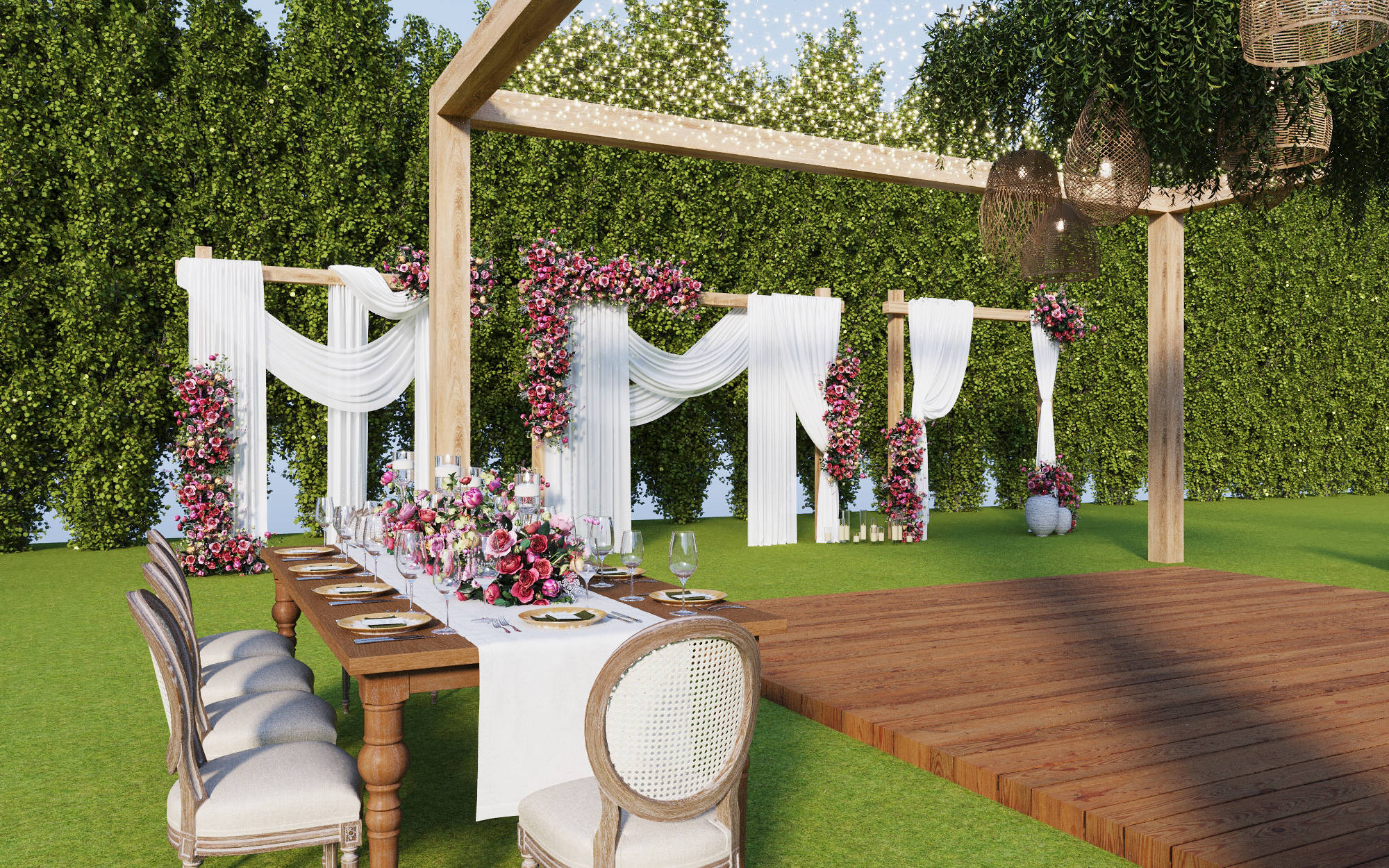 秘密花园-迪拜户外婚礼-1