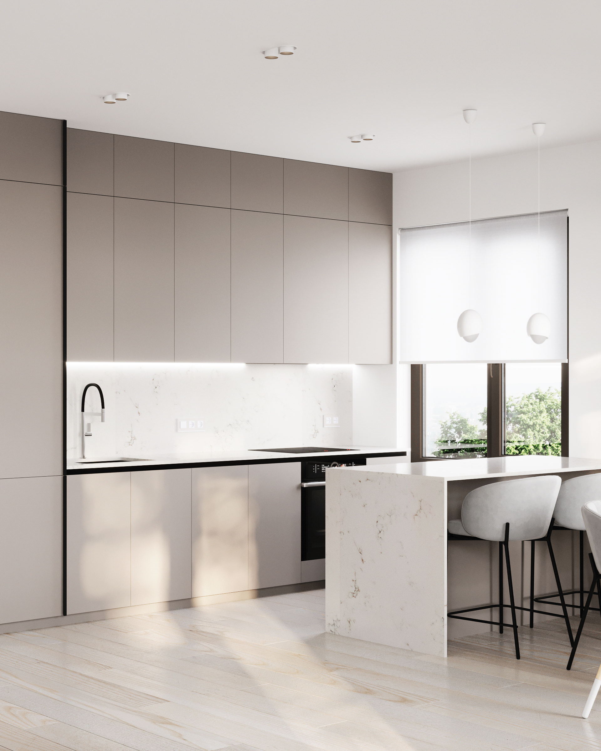 乌克兰85㎡简约风公寓设计-15