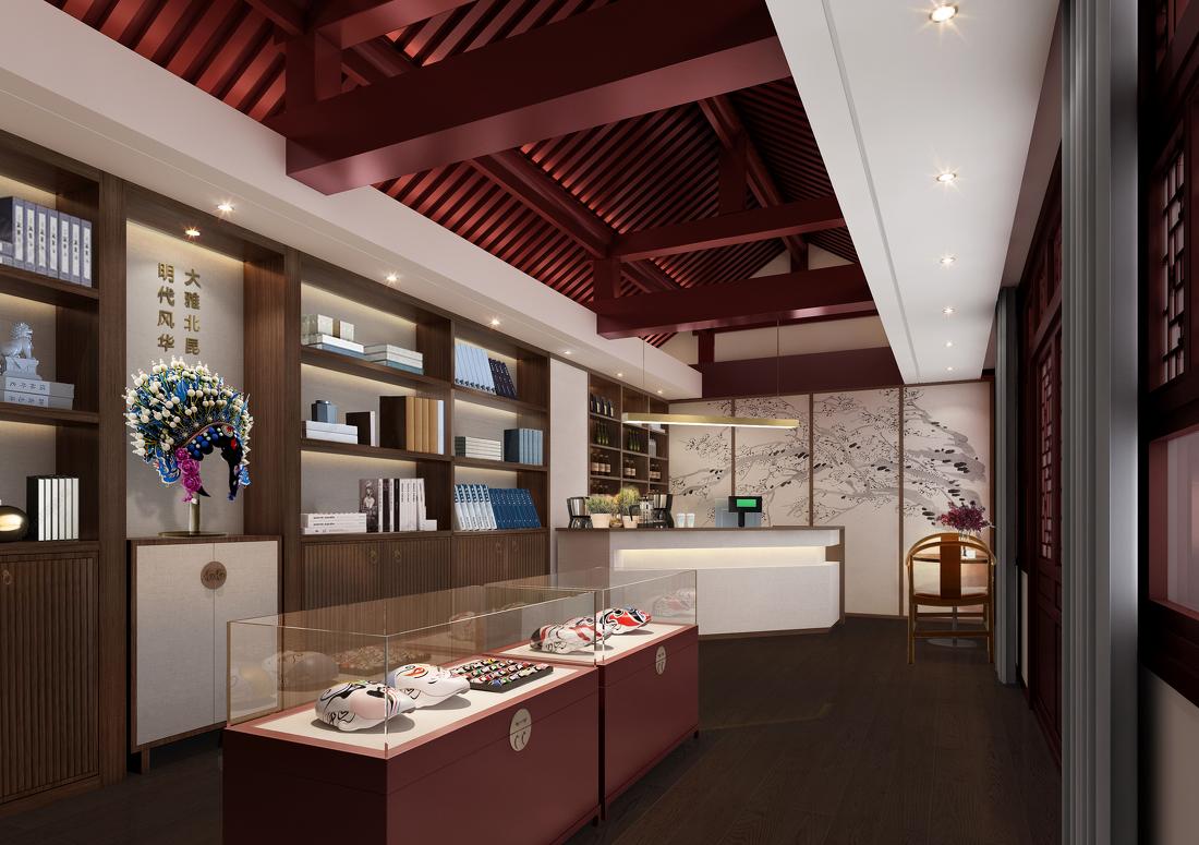 纯木结构古戏楼里的现代文创空间-11