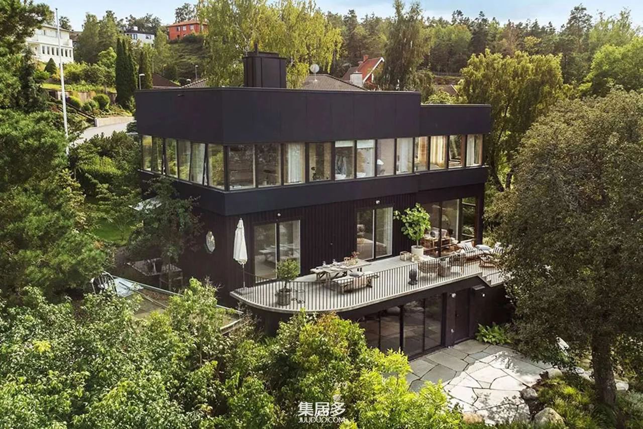 湖畔现代豪华别墅丨瑞典斯德哥尔摩-9