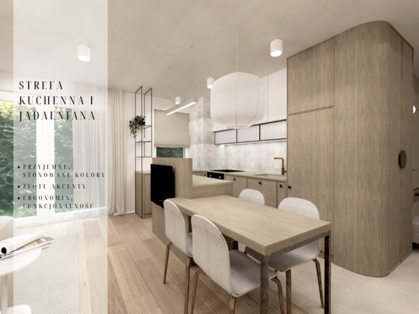 HAPTIC studio - kompleksowy projekt mieszkania 47 m2-2