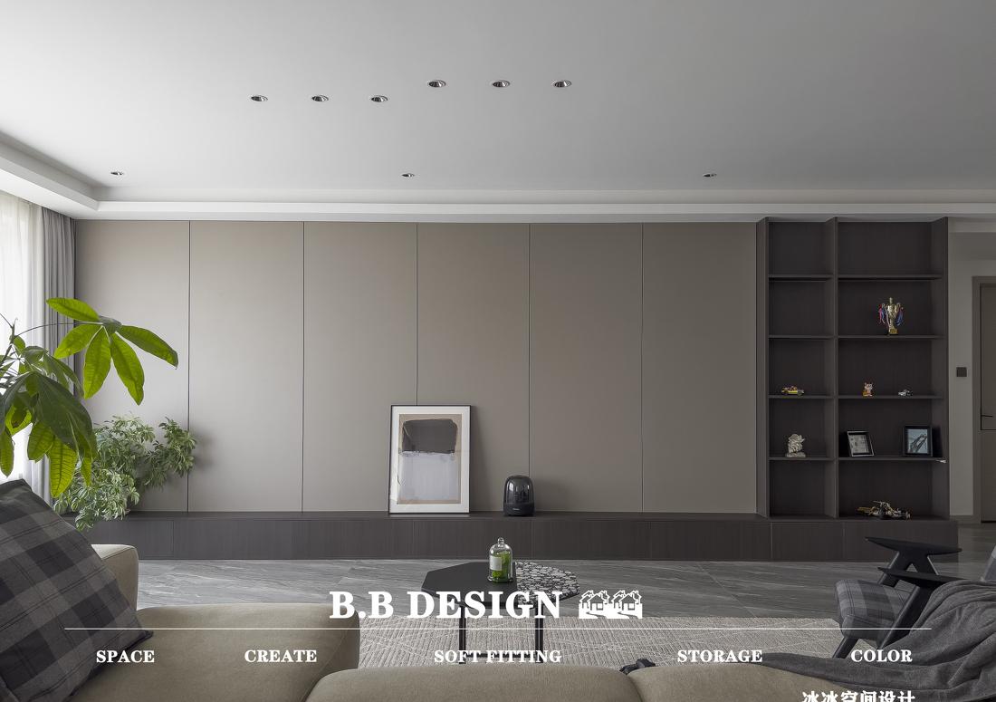 胡桃与莫兰迪色三口之家设计-12