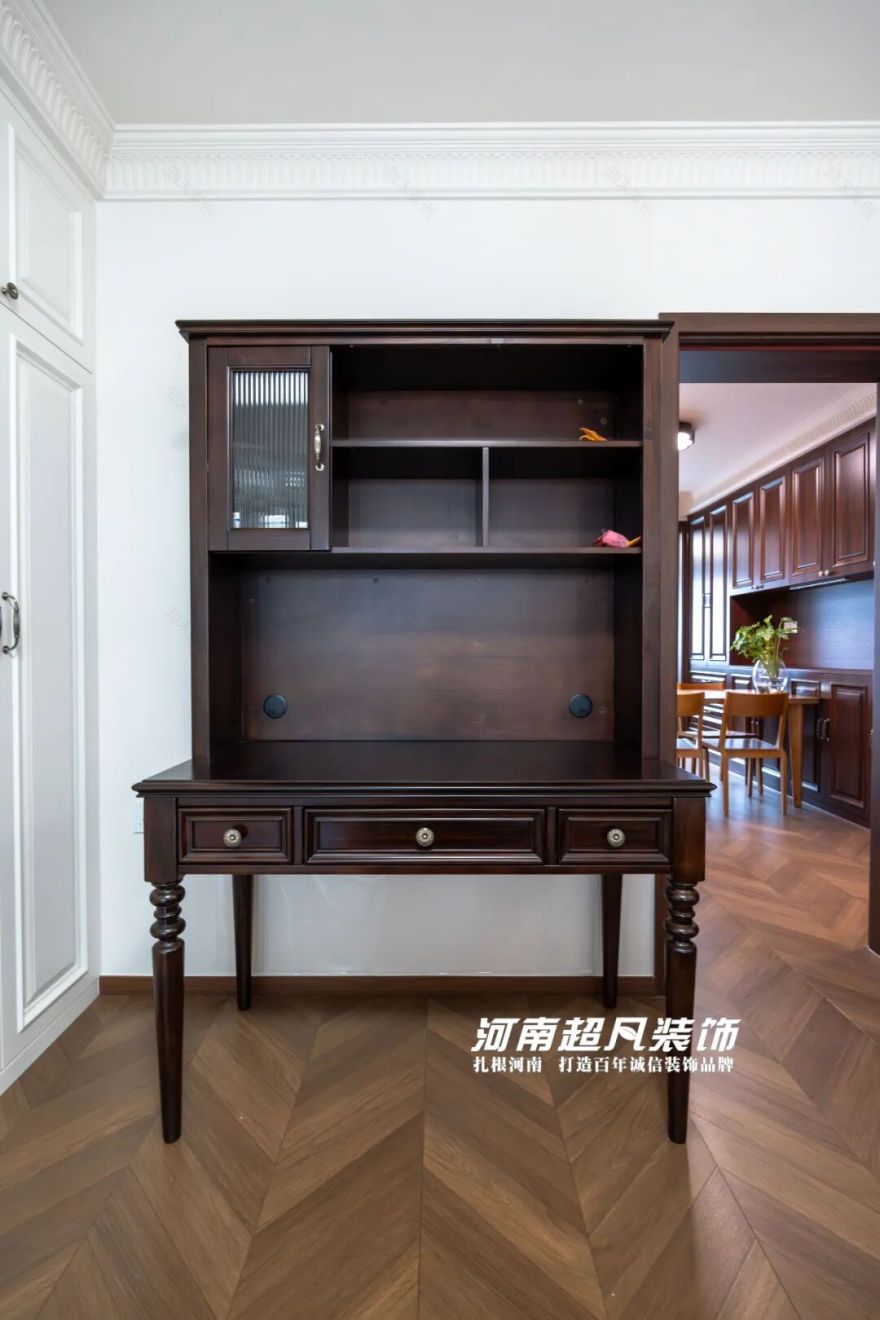 完工首发丨管城区金城街30号院,123㎡老房翻新,美式复古设计,优雅低调绽放-136