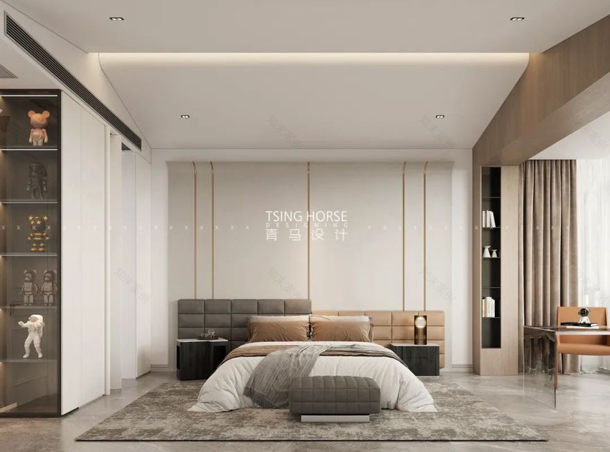 龙湖双珑原著简约法式诗意居所丨中国西安丨青马别墅空间设计-60