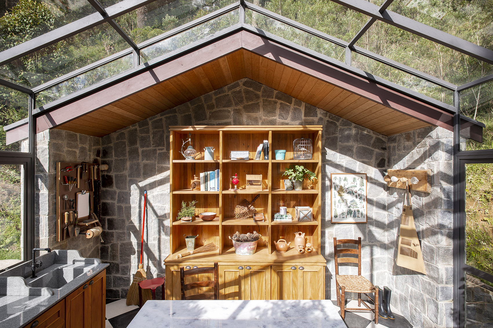 巴西 Araucária 家庭温室丨Angá Arquitetura-47