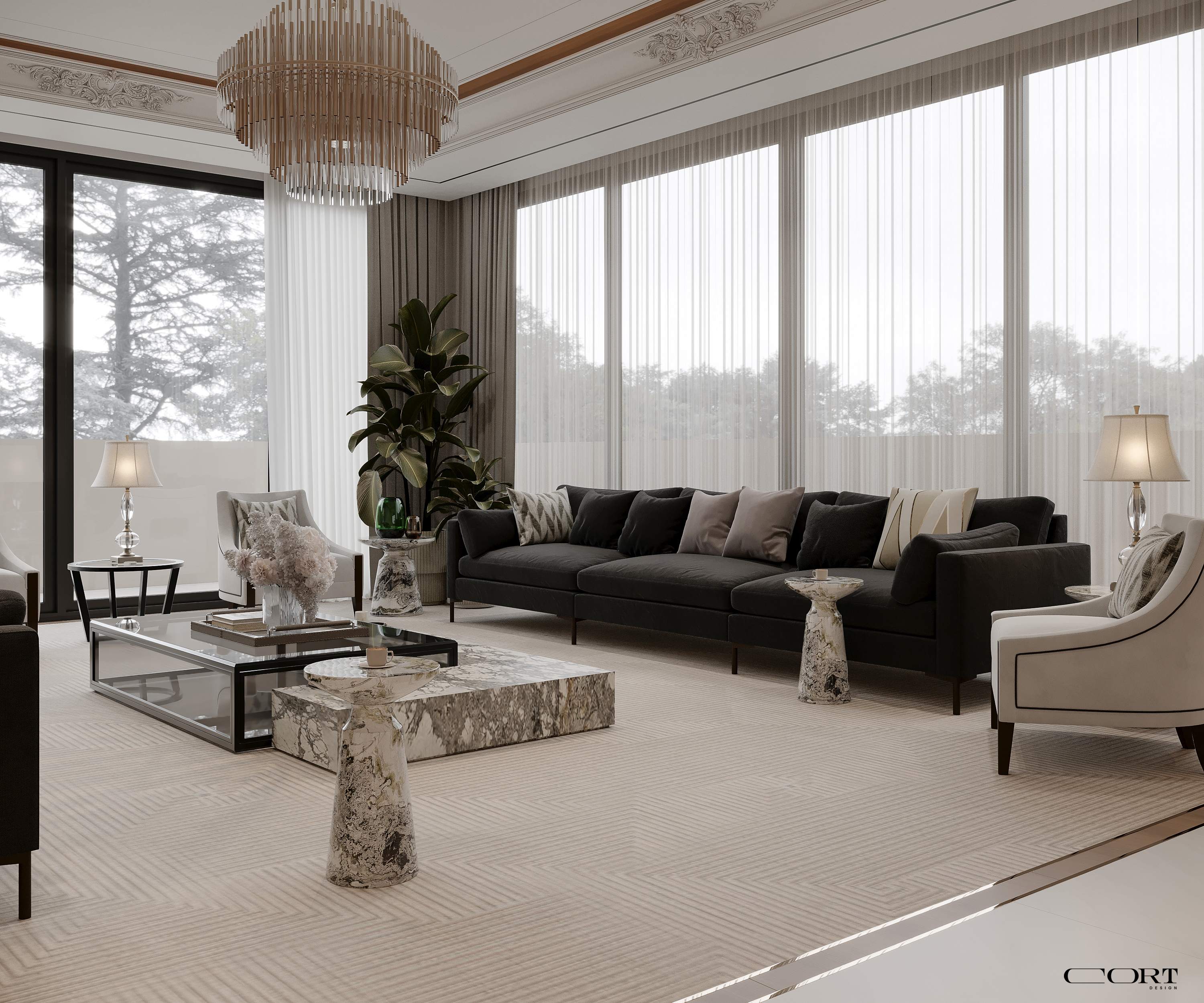 NEO CLASSIC VILLA（新古典别墅）丨沙特阿拉伯利雅得丨CORT Design-9