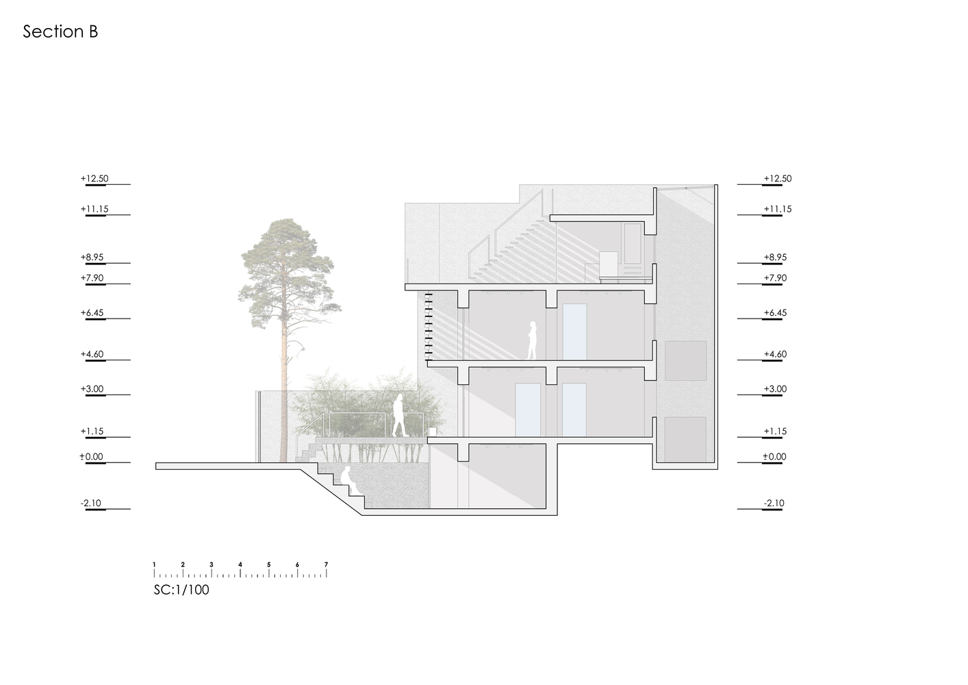 伊朗 Tehran JEE Gallery 嵌套式景观画廊设计丨伊朗德黑兰丨Alborz Nazari,Amin Hosseinirad-47