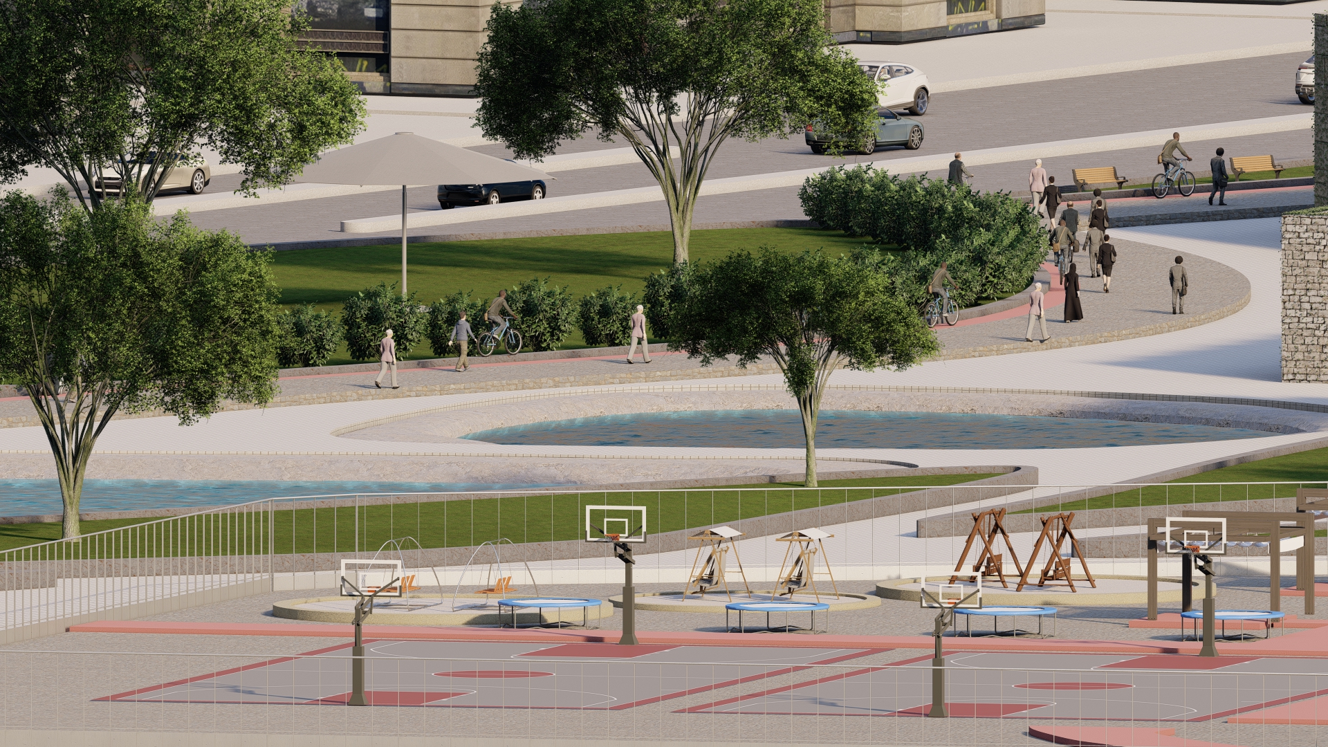 Puplic garden landscape propsel sketch-7