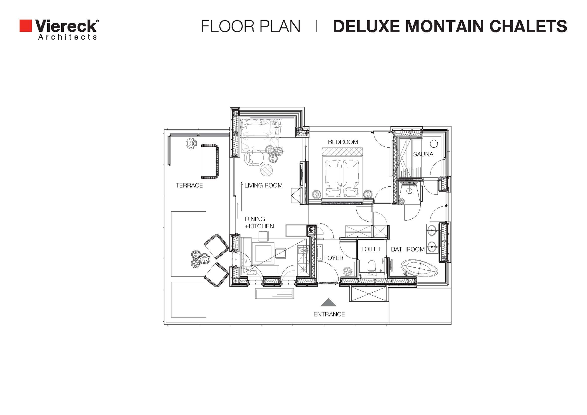 奥地利山景木屋丨Viereck Architects-40