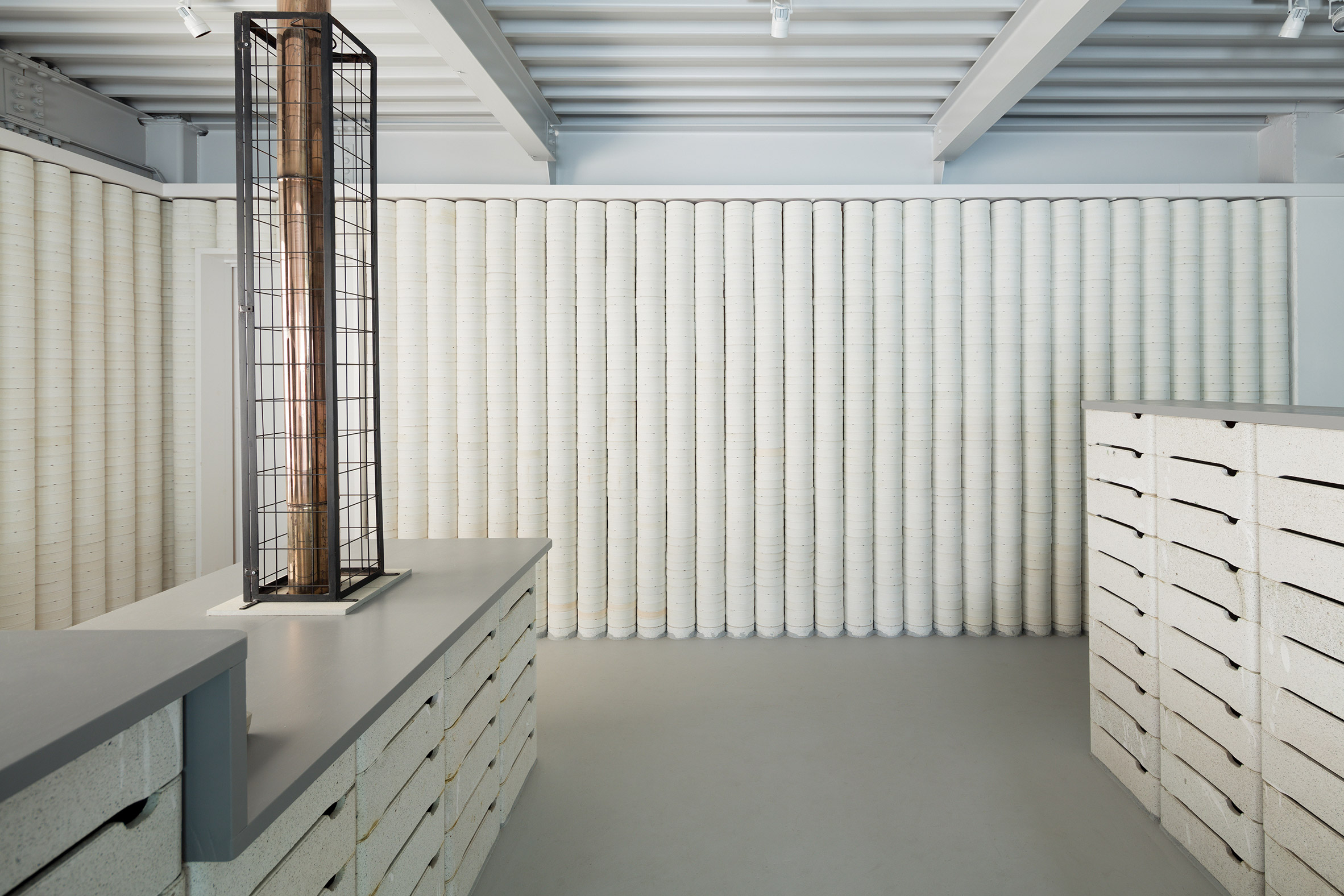 Do Do uses ceramic scraps to overhaul shop and gallery for porcelain brand-8