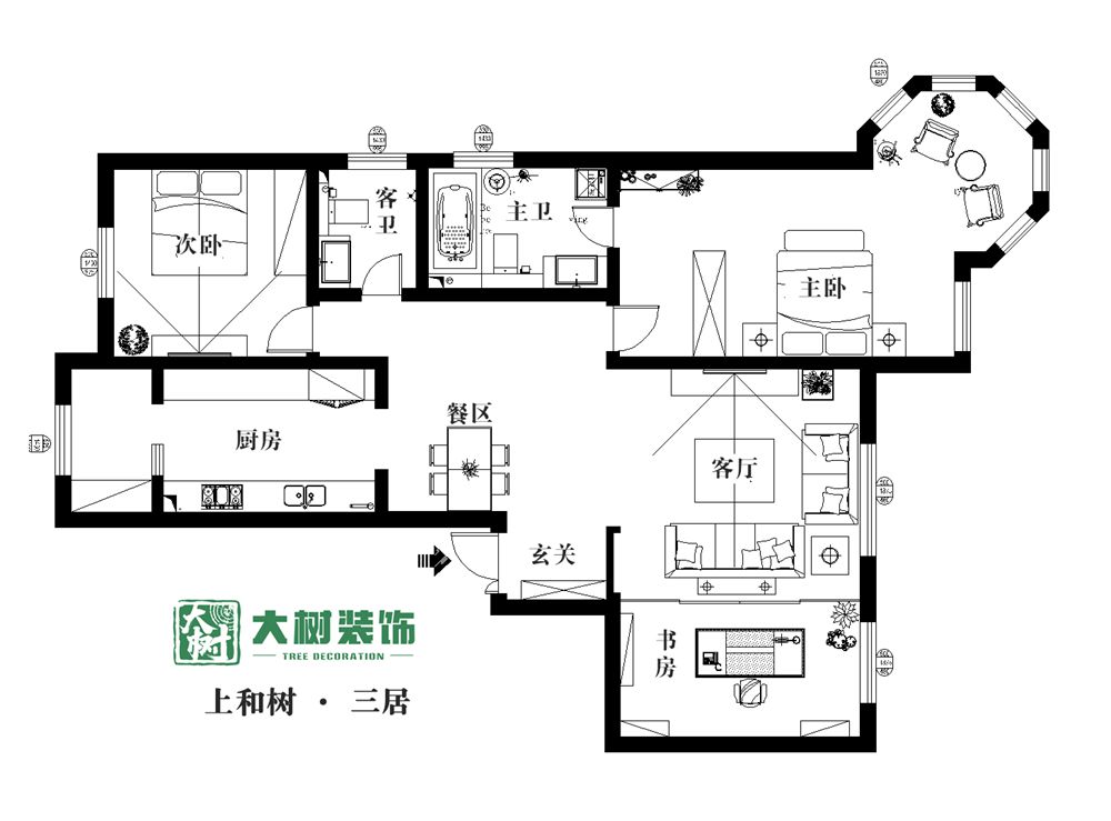 哈尔滨大树装饰，打造品质家装艺术品-35