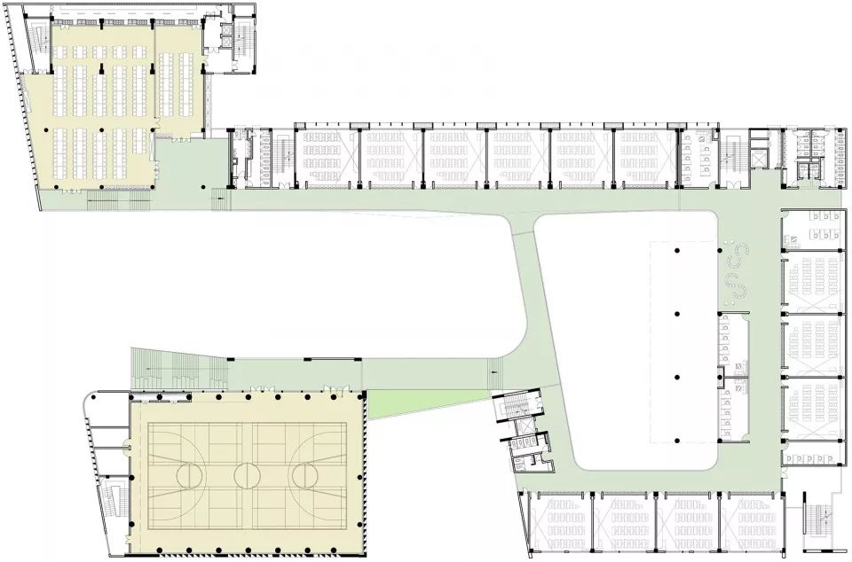深圳前海三小(荔湾小学)- 高容高密校园的立体空间营造-104