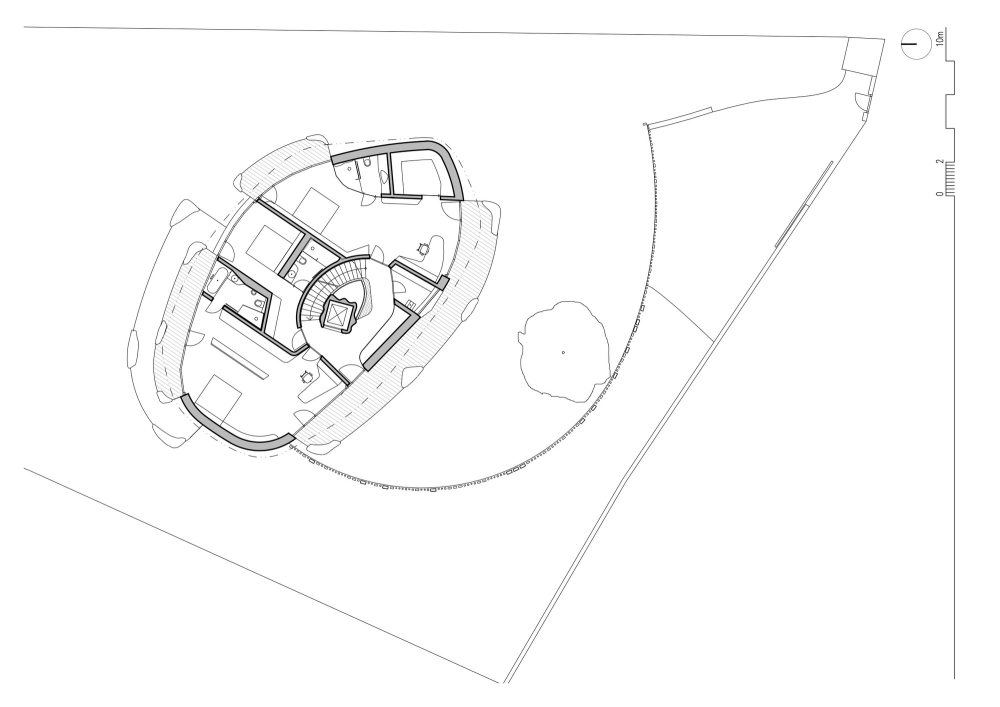 隐于林间的圆形之家-37