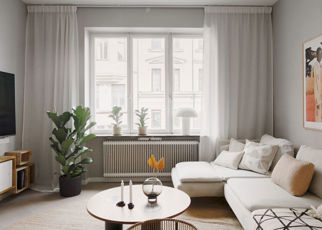 瑞典风格公寓 | 色彩碰撞的宁静空间-4