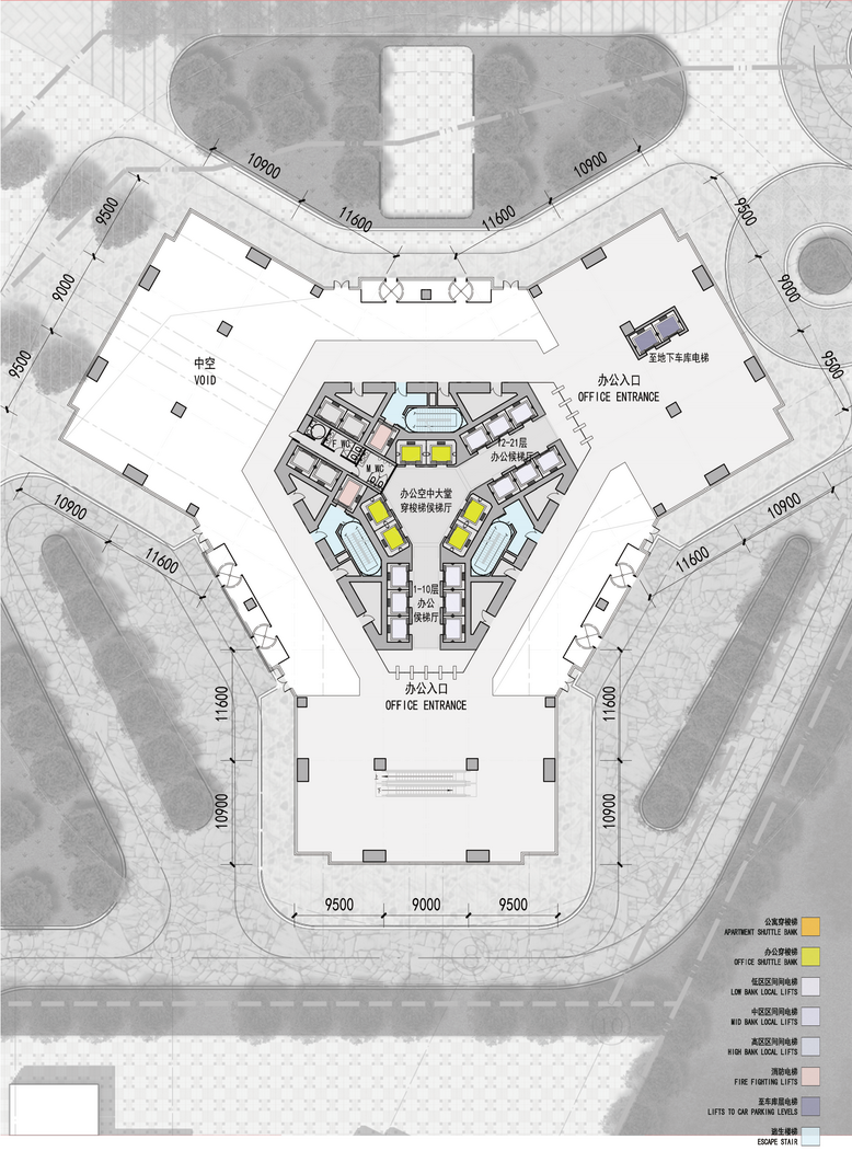 西安万达高新区超高层方案 | 传统与现代的融合-68