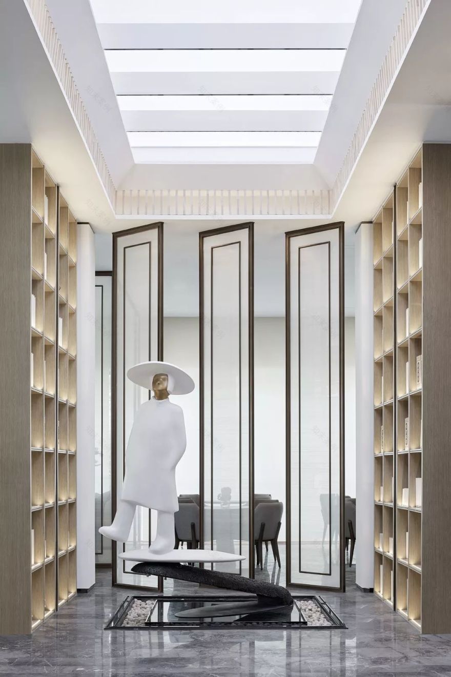 建业桂园销售中心 | 幽境中的艺术空间-16