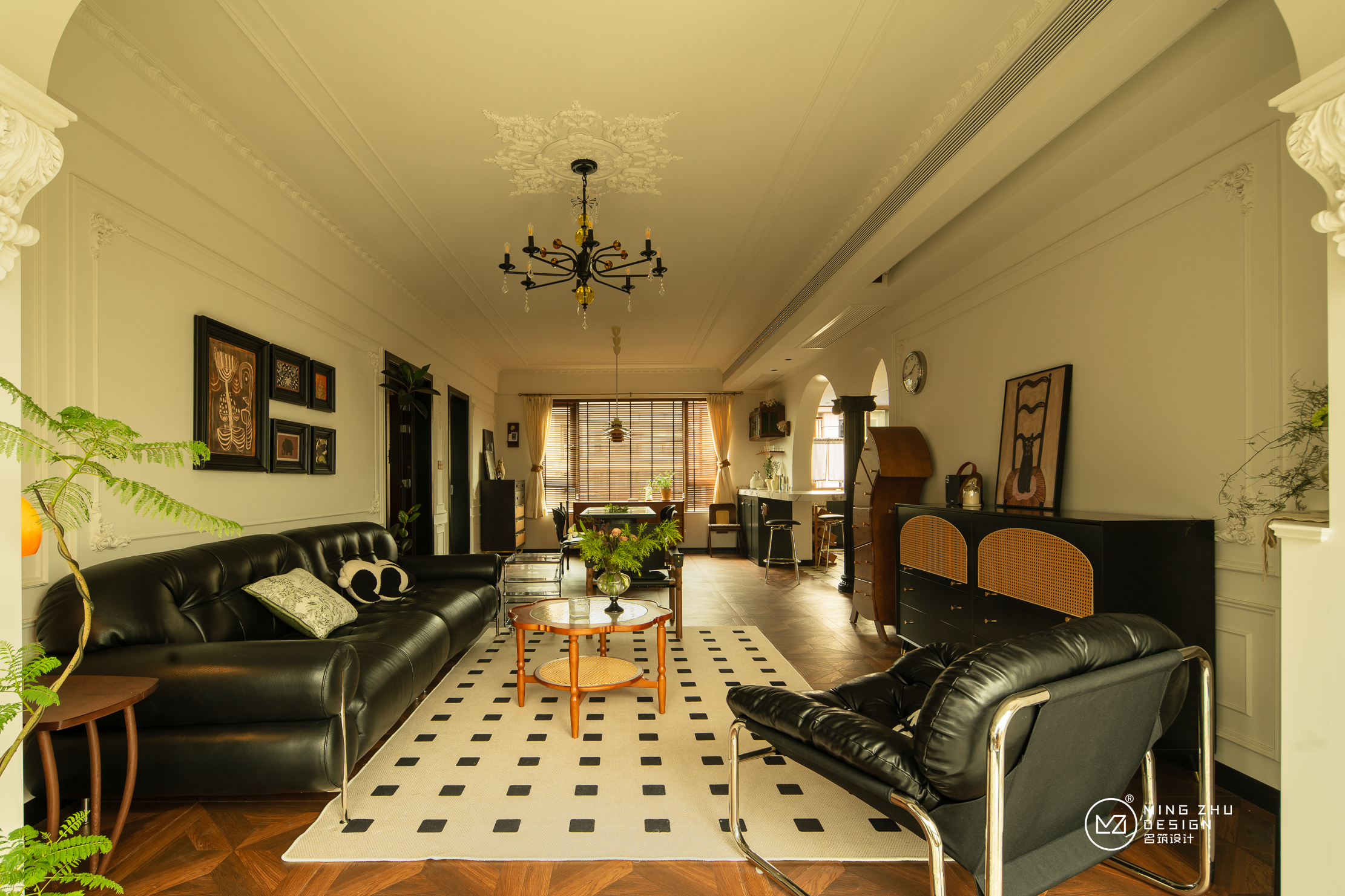 134㎡法式复古风丨中国自贡丨名筑设计-21