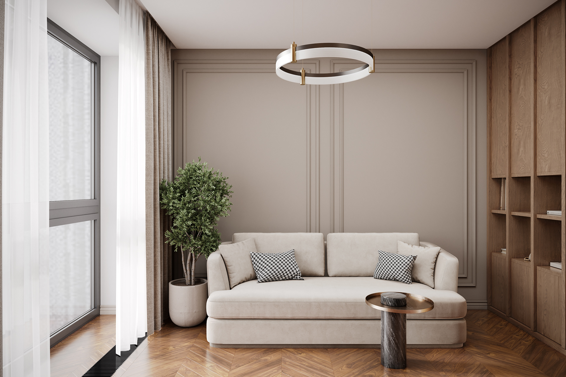 ЖК "RiverSky" 三室公寓可视化项目丨俄罗斯莫斯科-30