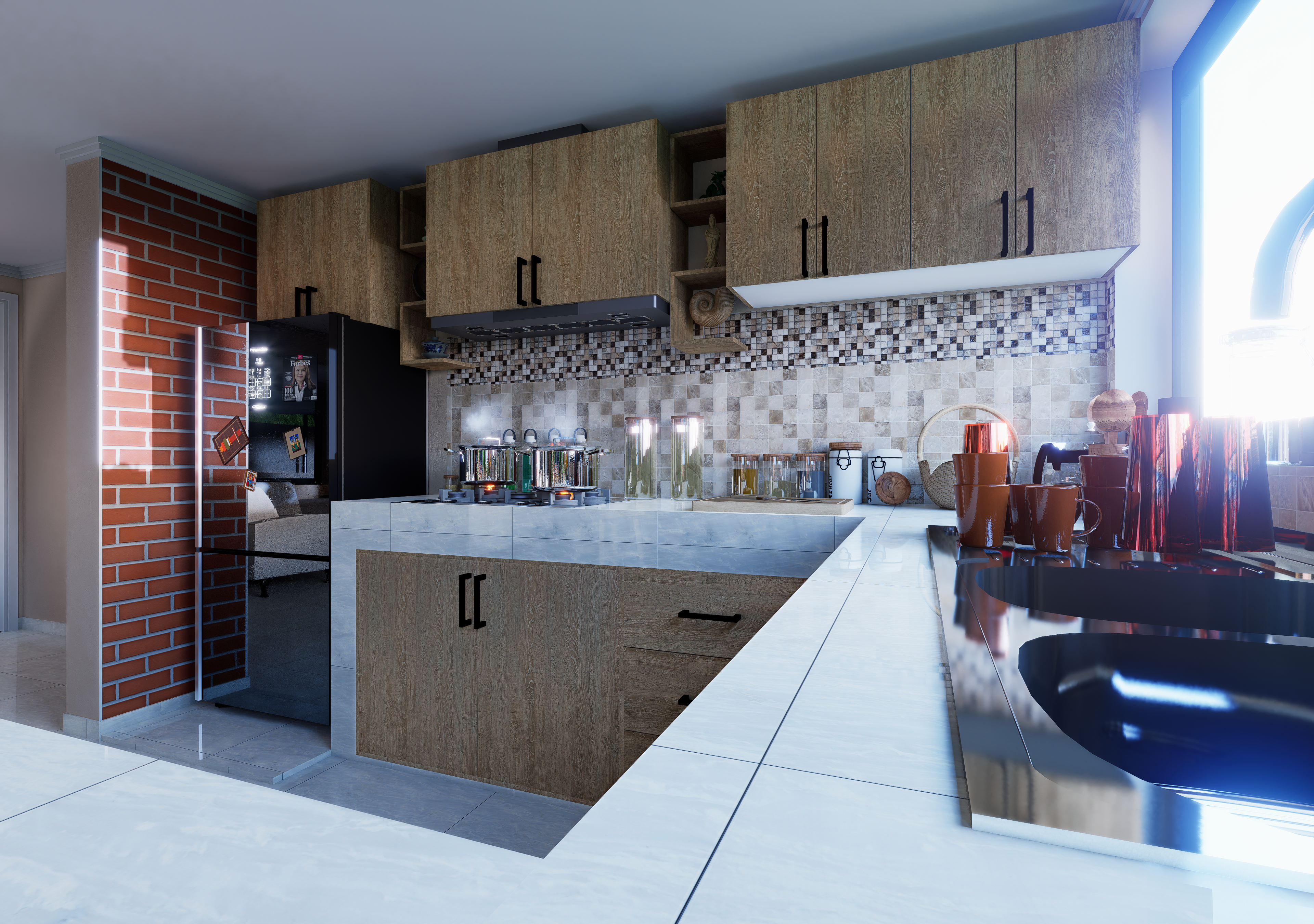 Mobiliario "Vienés" 厨房三聚氰胺家具设计丨厄瓜多尔丨Christian Santiago Calero Chica-15