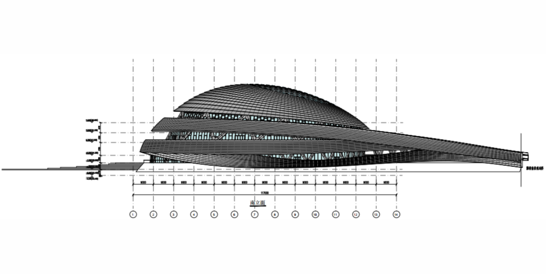 四川南充市复杂钢结构体育场馆设计丨中国南充-17