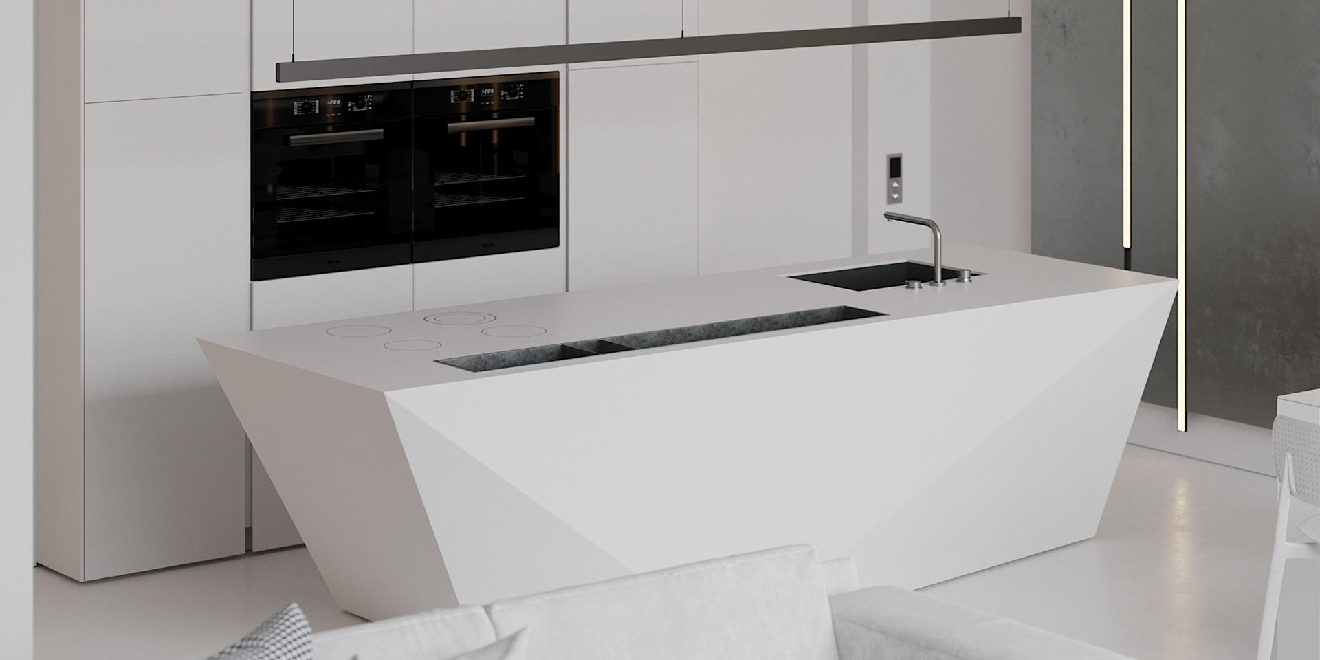 简约风客餐厅设计方案-7