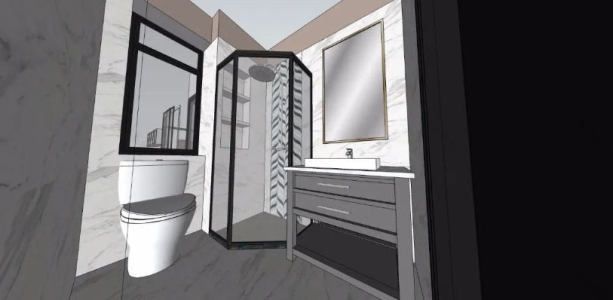 现代极简遇见美 | 70 平米住宅空间解析-59