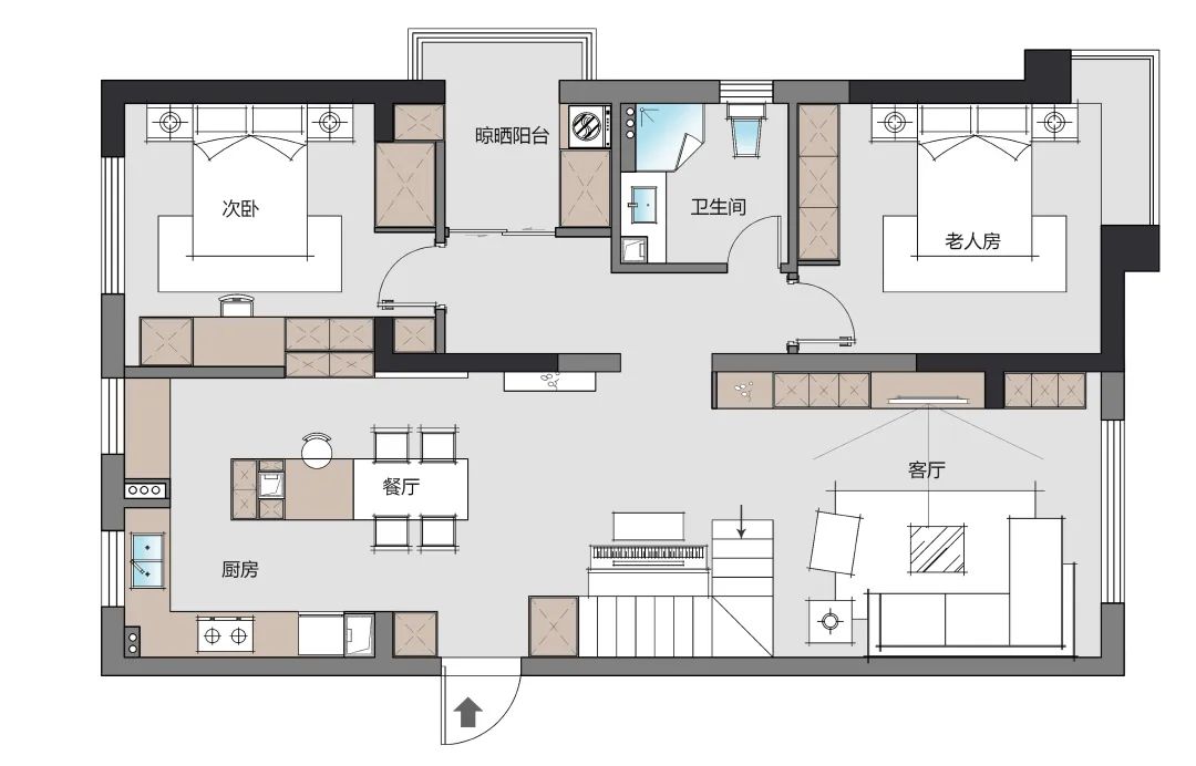 现代轻奢复式整家设计-13