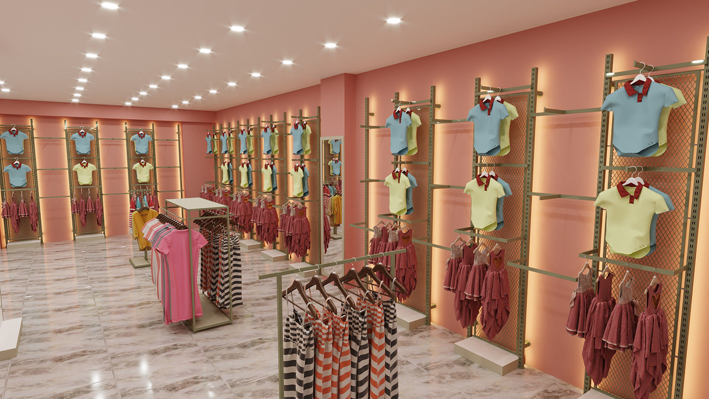 Anastasiya Gushchina丨服装店丨Women store design-5