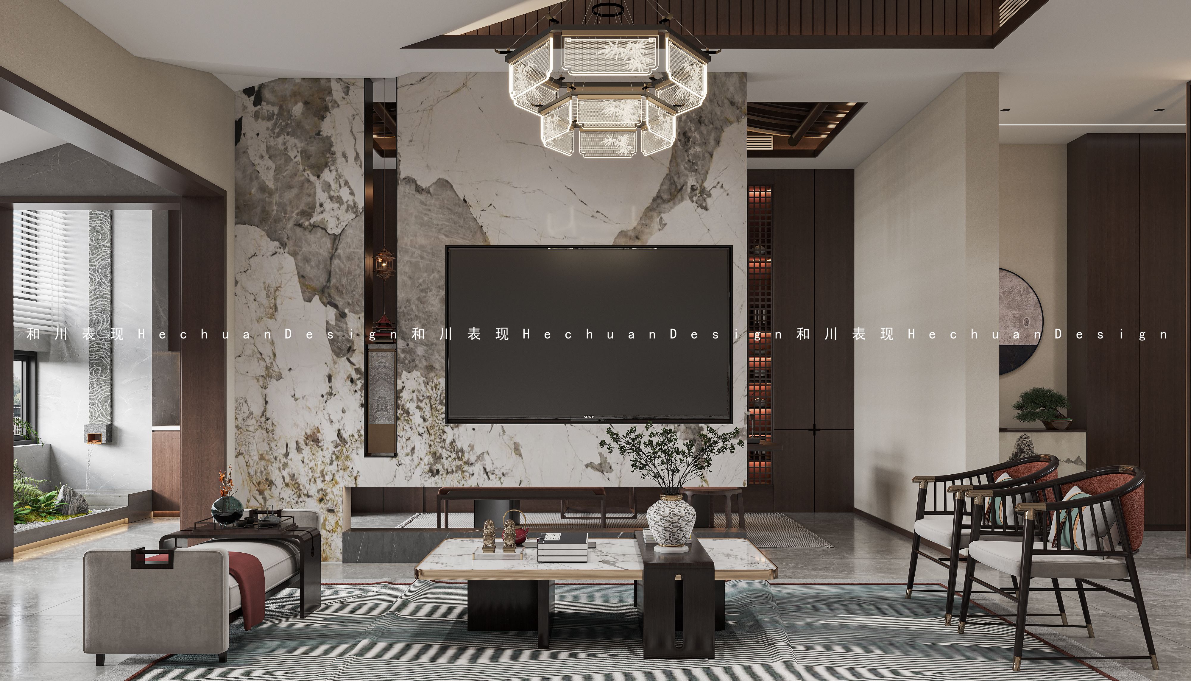 和川高端表现 | 新中式别墅-3