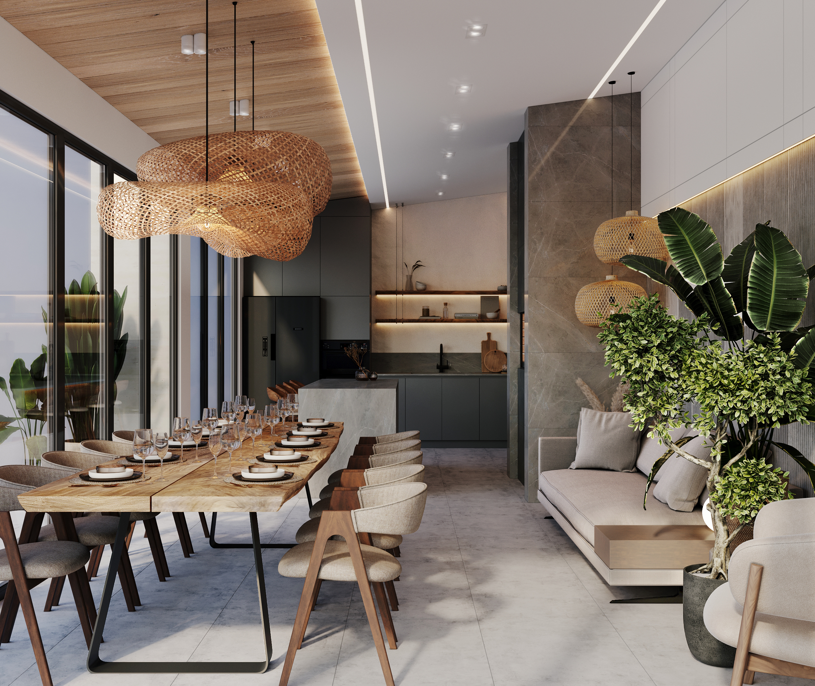 现代主义夏日厨房设计-2