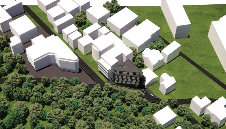 Zvezdari计划建造的三角形住宅楼丨Beging工作室-30