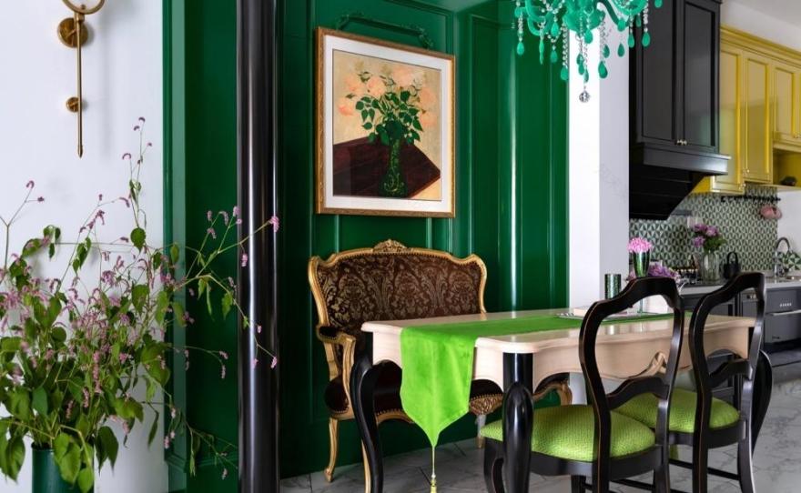 绿色惊艳,旧家具翻新打造三层露台花园宅-13